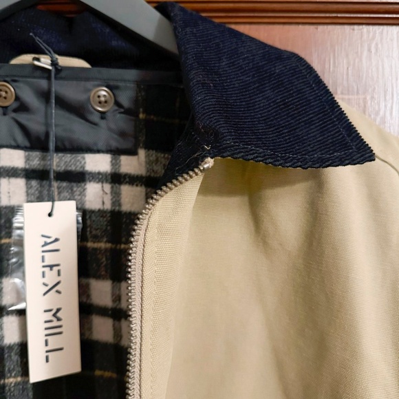 NWT ALEX MILL Essex Jacket Size Medium Khaki - Picture 6 of 12